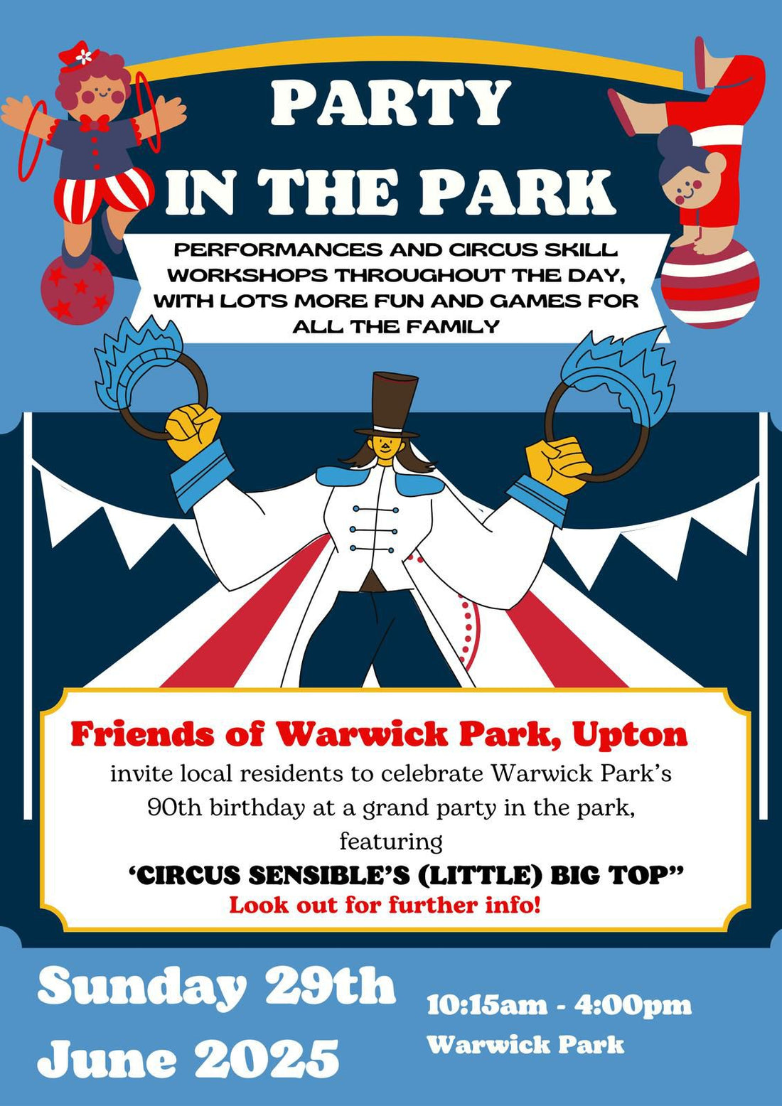 Friends of Warwick Park Invite Residents to Celebrate 90 Years of Warwick Park at "Party in the Park