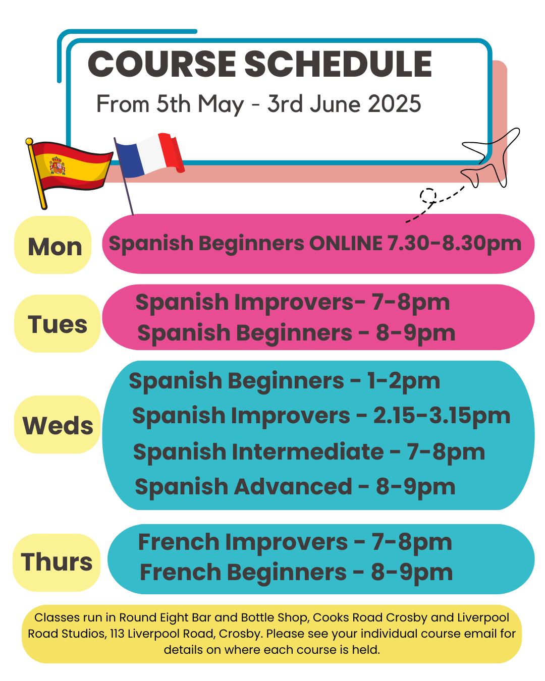 New Language Courses Launching This May!