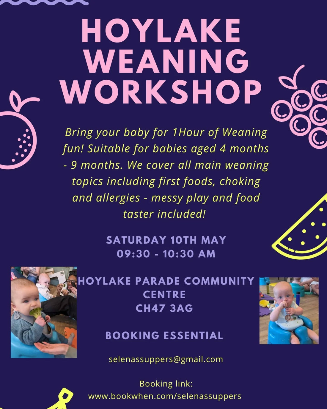 Hoylake Weaning Workshop – Helping Parents Make Mealtimes Magical!