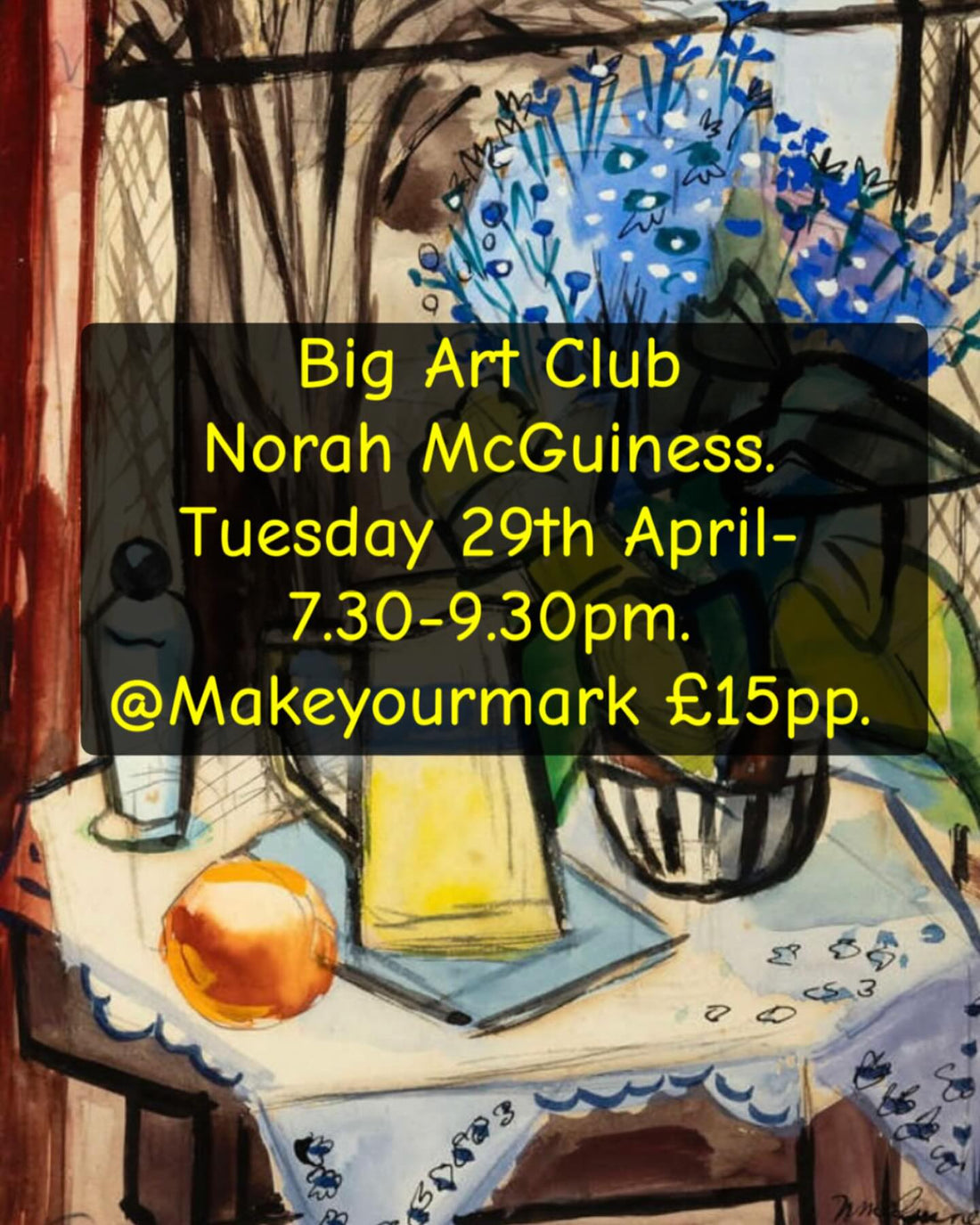 Big Art Club at Make Your Mark – Explore the Art of Norah McGuinness