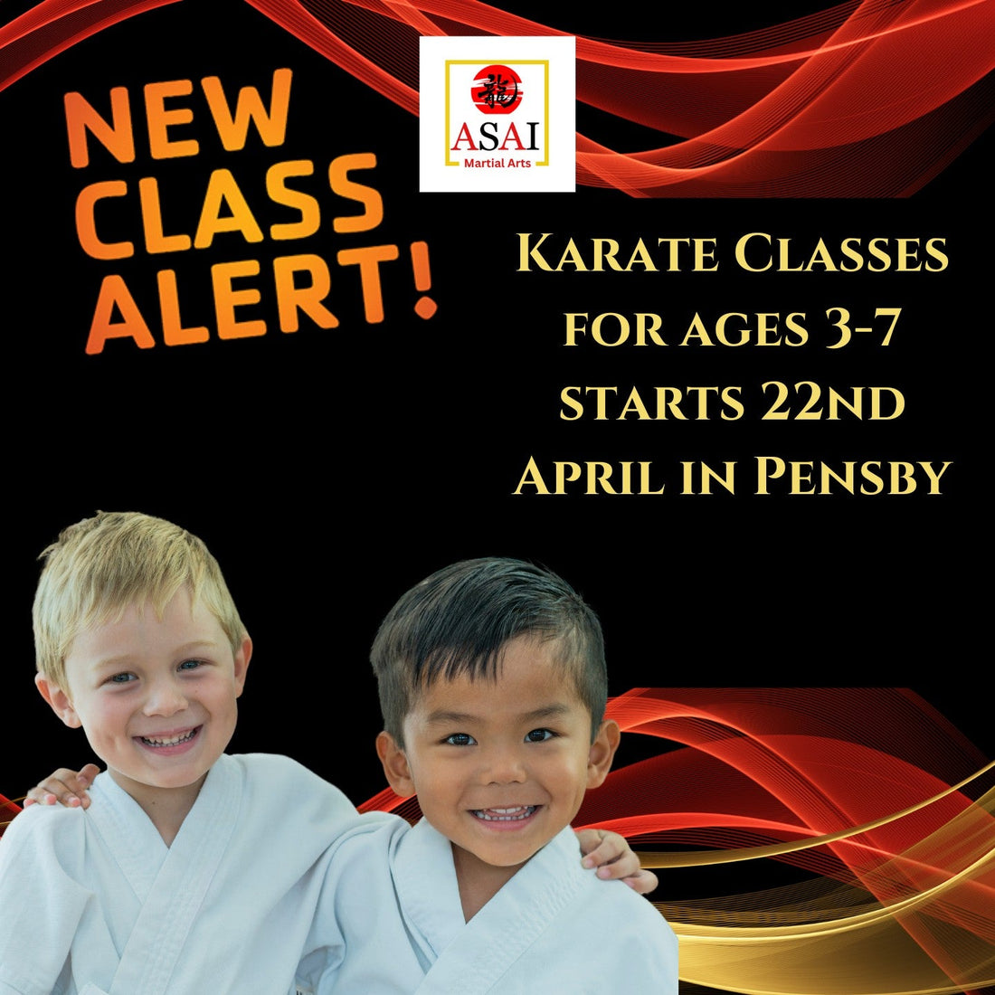 🥋 ASAI Martial Arts Launches Exciting New Karate Class for Ages 3–7 in Pensby