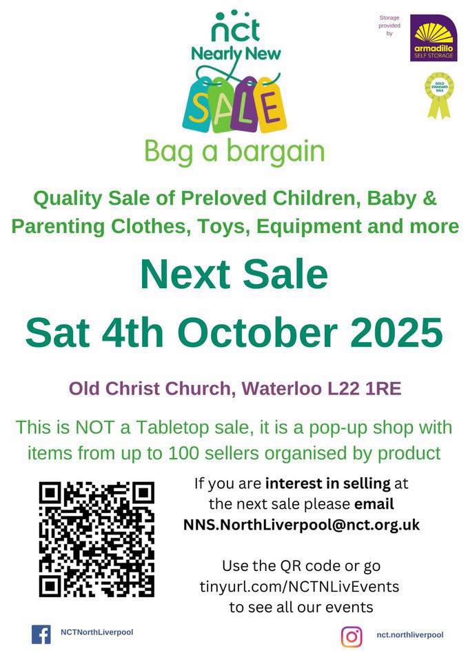 Bag a Bargain at the NCT Nearly New Sale – Saturday 4th October 2025!