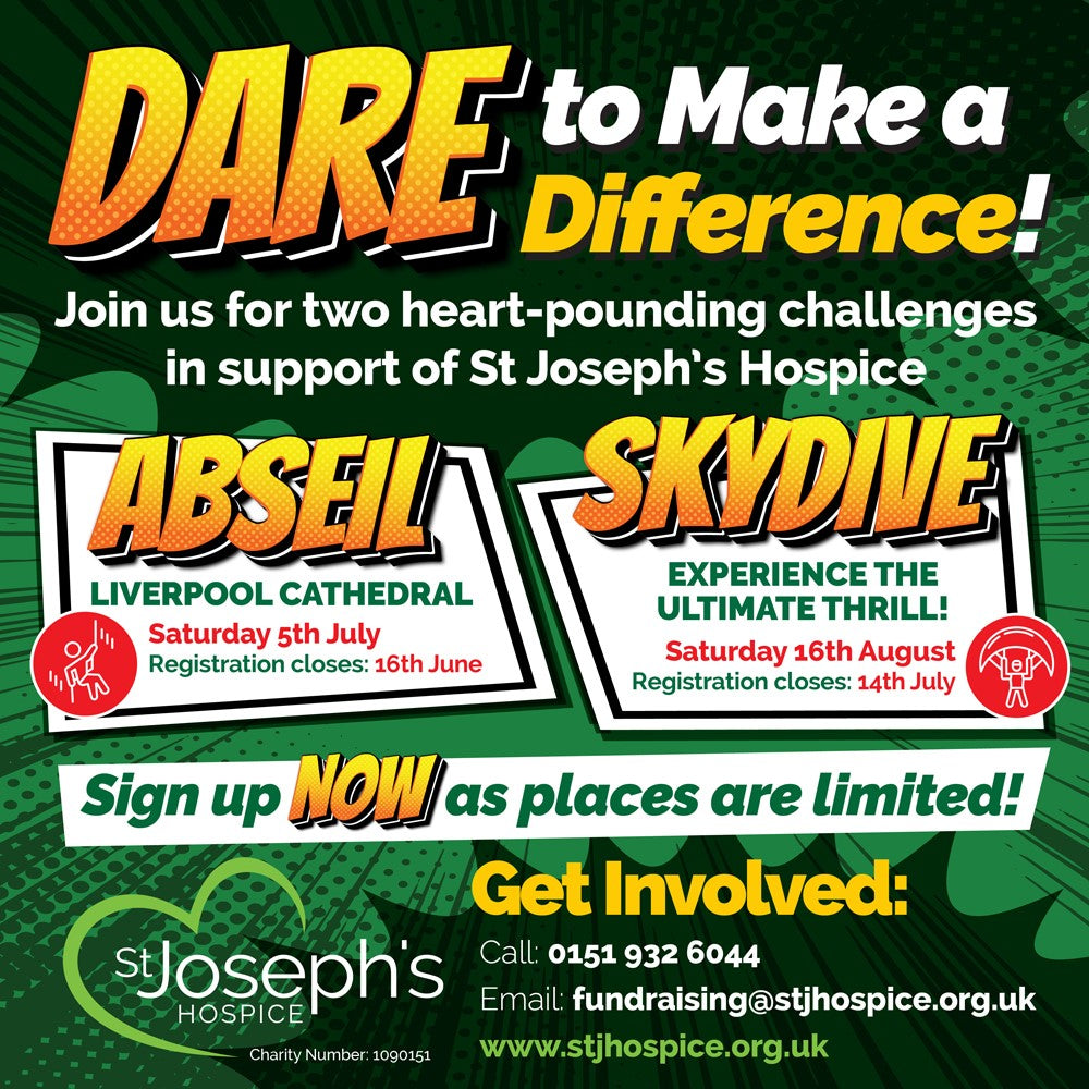 Dare to Make a Difference for St Joseph’s Hospice – Two Epic Challenges Await!