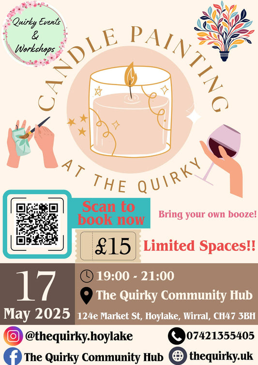 Candle Painting & Creativity at The Quirky – A Perfect Friday Night in Hoylake