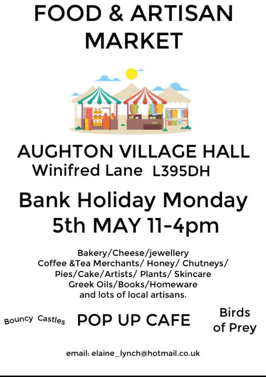 Aughton Food & Artisan Market Returns This Bank Holiday Monday!