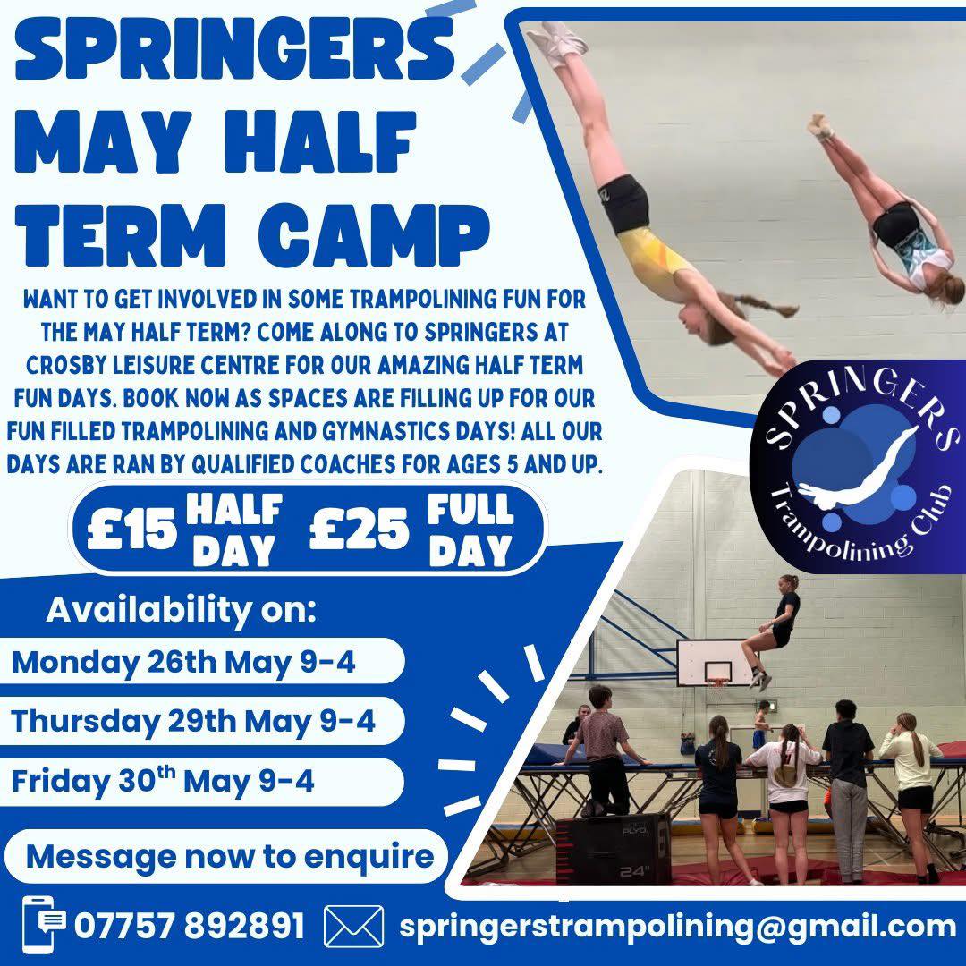 Spring into Action this May Half Term with Springers Trampolining Club!