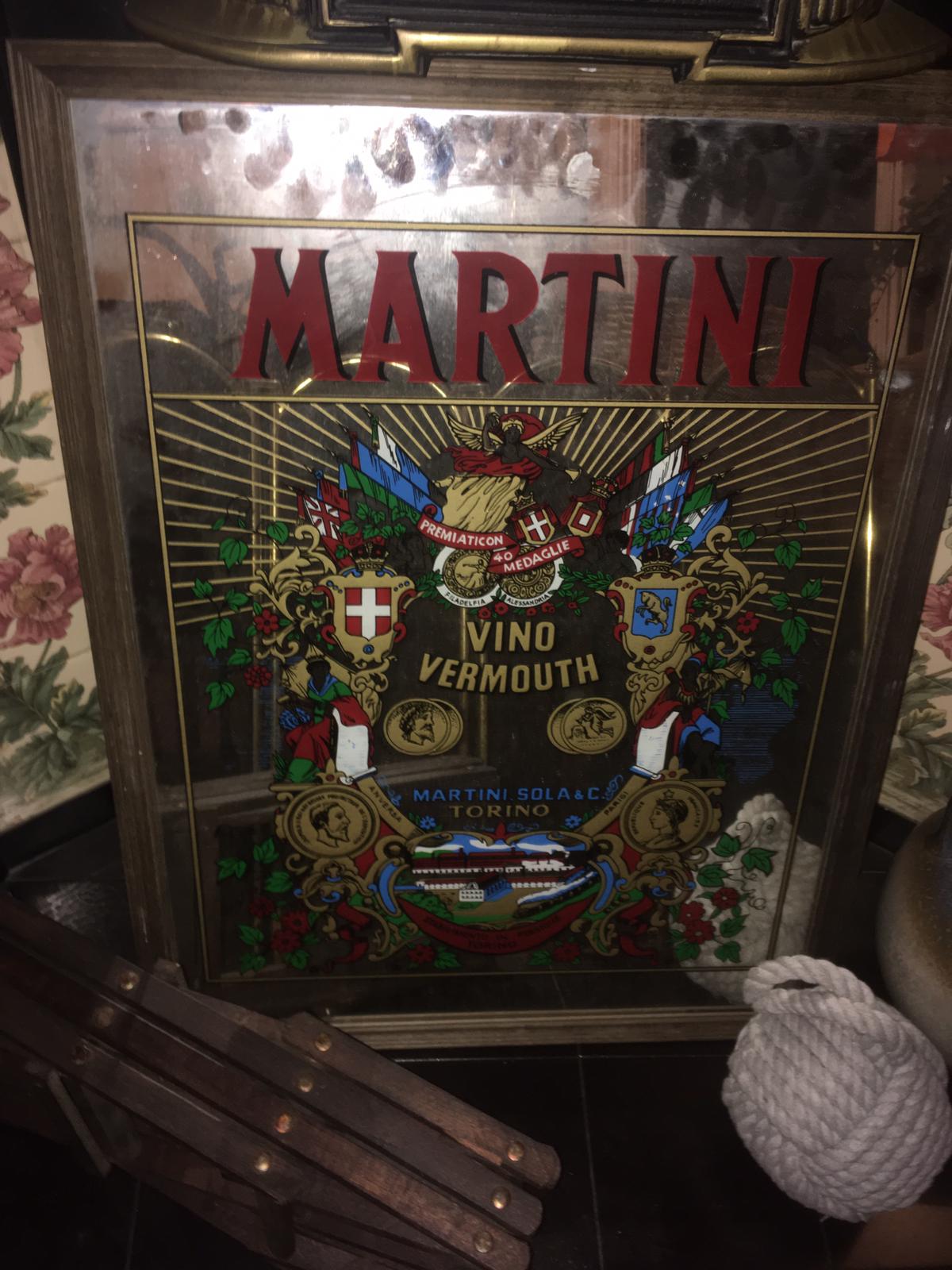 Vintage Martini Mirror