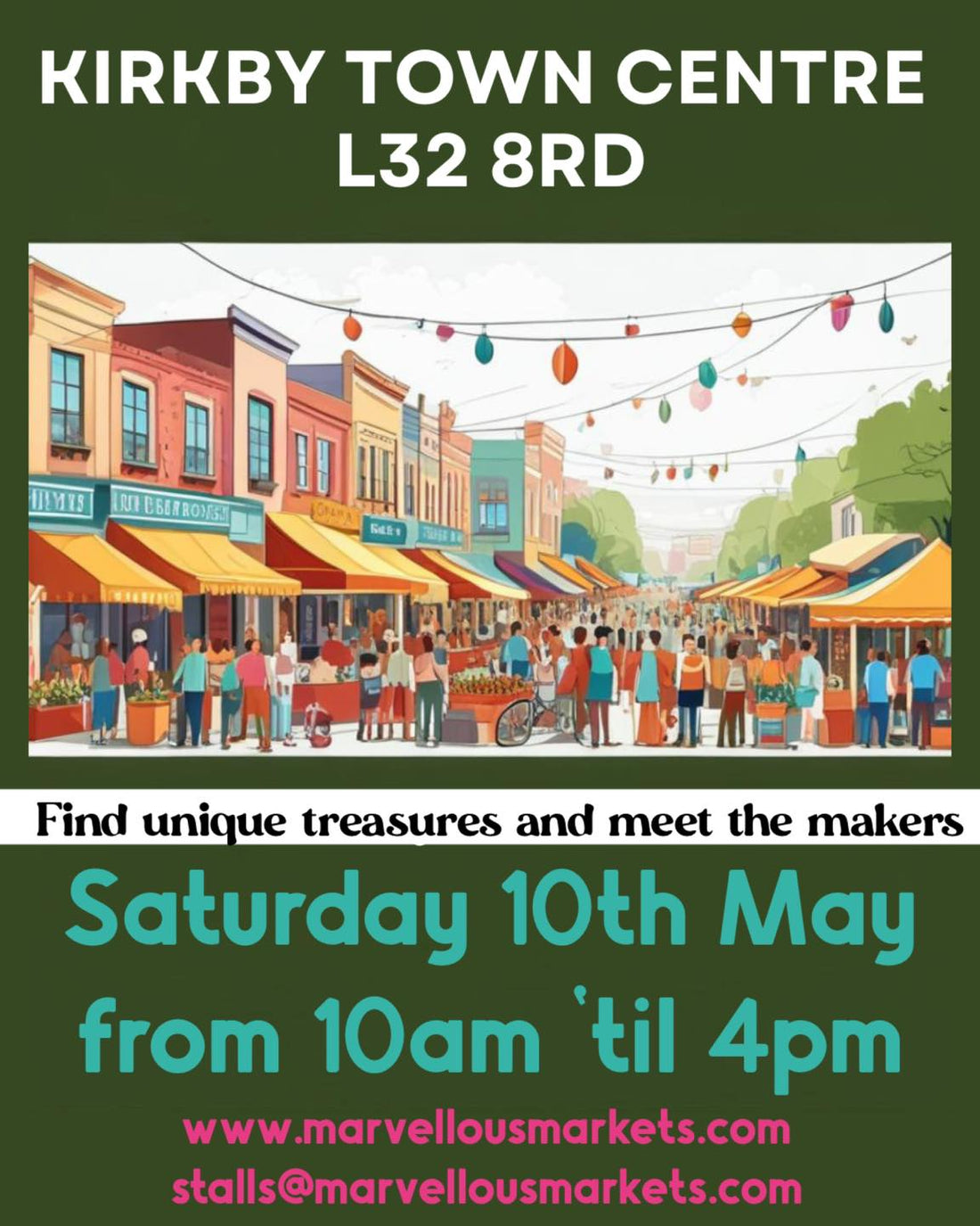 Discover Unique Treasures at Kirkby’s Marvellous Market – Saturday 10th May