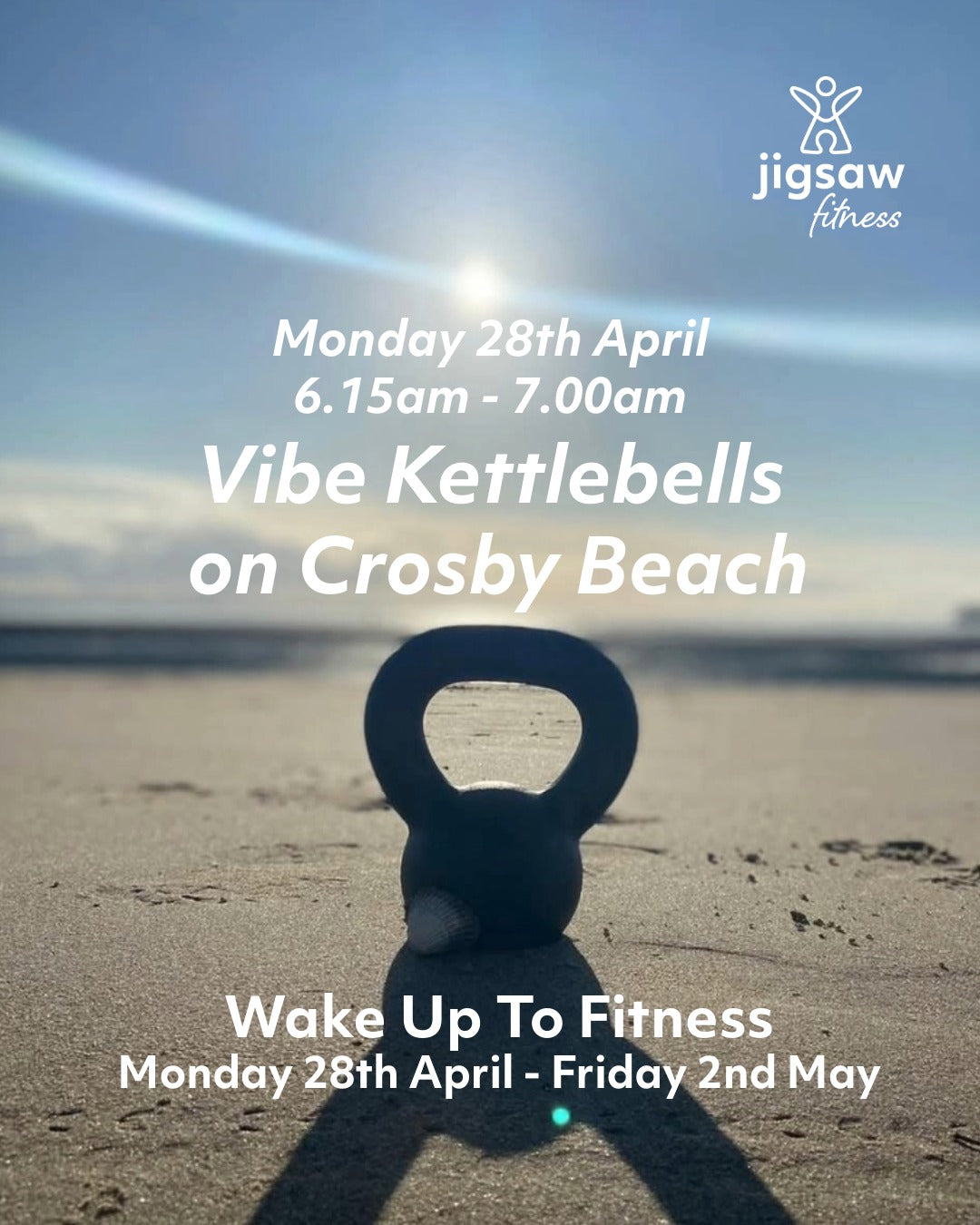 Wake Up to Fitness on Crosby Beach with Jigsaw Fitness – 28th April to 2nd May