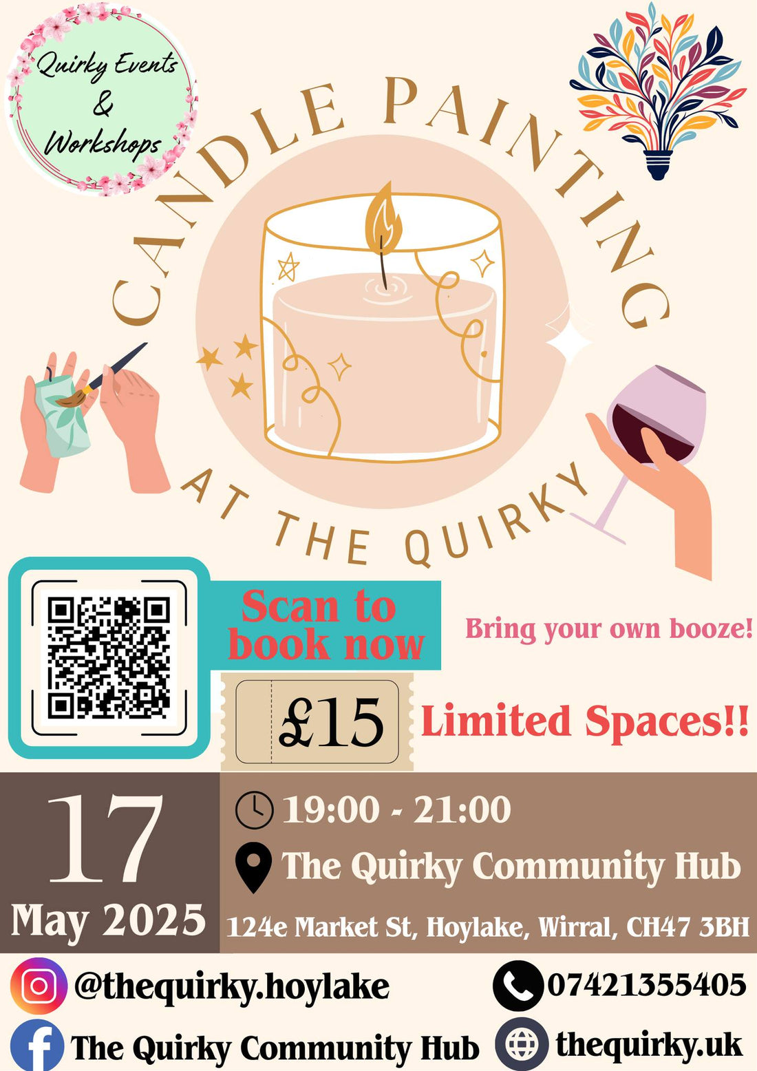Candle Painting & Creativity at The Quirky – A Perfect Friday Night in Hoylake