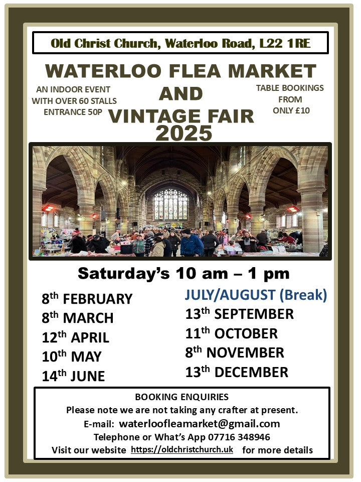 Waterloo Flea Market & Vintage Fair Returns – Saturday 10th May 2025