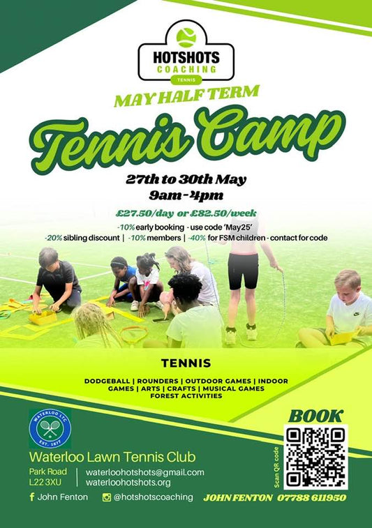 Smashing into May Half Term with Tennis Fun at Waterloo Lawn Tennis Club!
