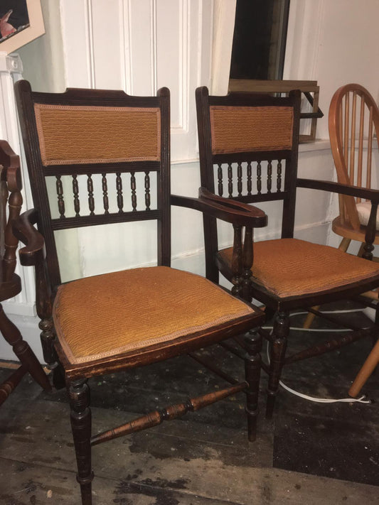 Pair of Georgian armchairs