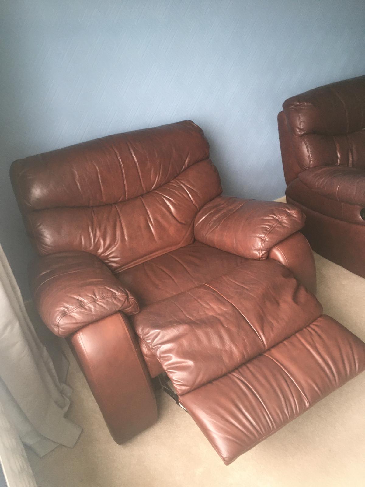 Leather Recliner Armchair